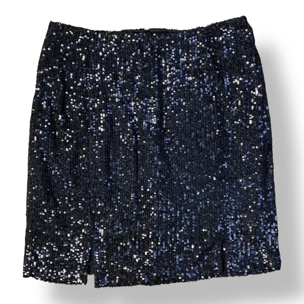 Love on a Hanger Sequined Mini‎ Skirt Juniors Size 7 Black Party